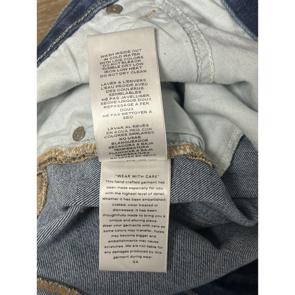 Good American Jeans Good Legs High Rise Skinny sz 15 / 33 Indigo Blue 30" inseam - Picture 11 of 11